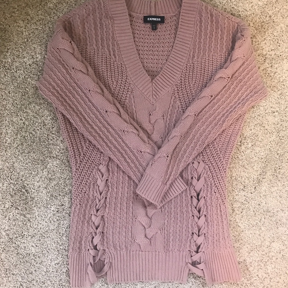 Express cable knit sweater